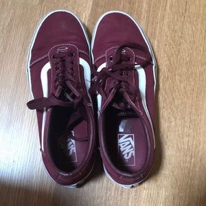 Maroon old school vans